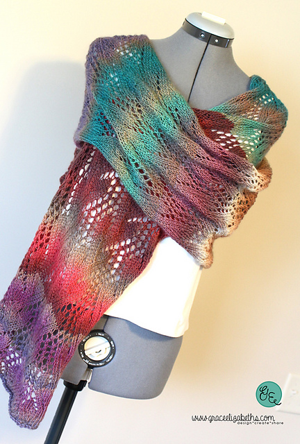 Trailing Vine Lace Scarf