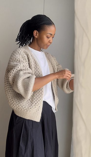 unraveled (hexagon) cardigan