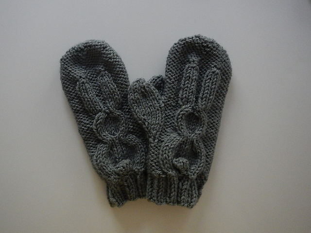 Bunny Rabbit Mittens Design 4