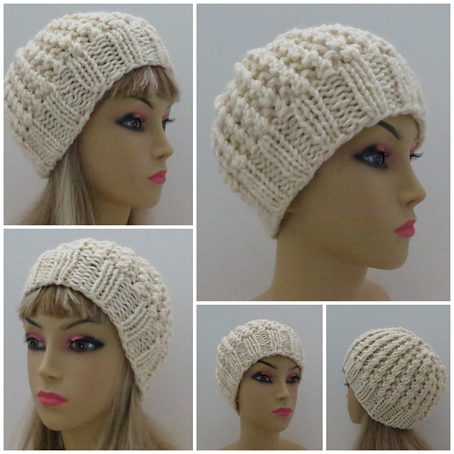 Ravelry: Kailee Textured Hat pattern by Grace Rose
