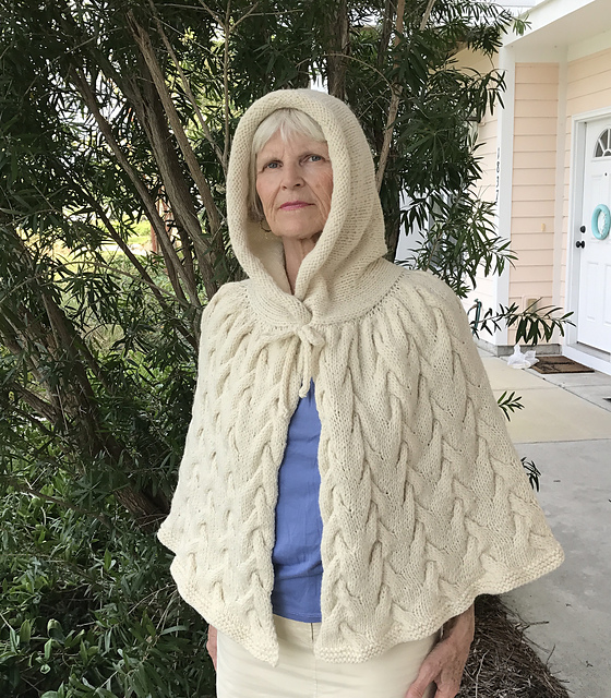 Ravelry: Gwendolyn Hooded Cape pattern by Grace Rose