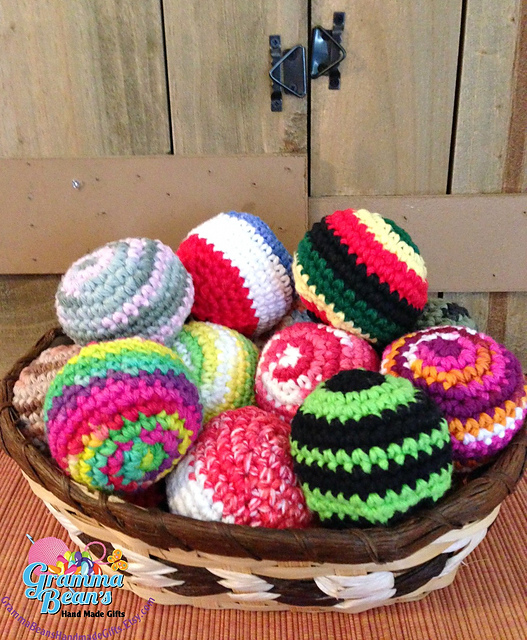 Ravelry: Hacky Sack/Foot Bag/Bean Bag pattern by Gramma Beans