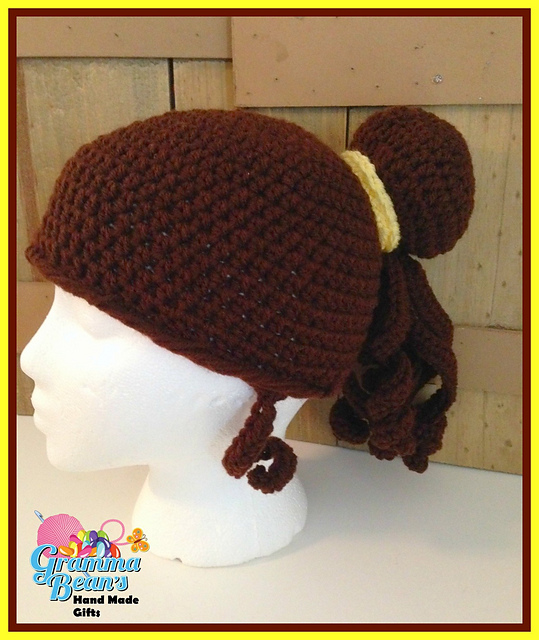 Princess Inspired Bun Hat/Wig