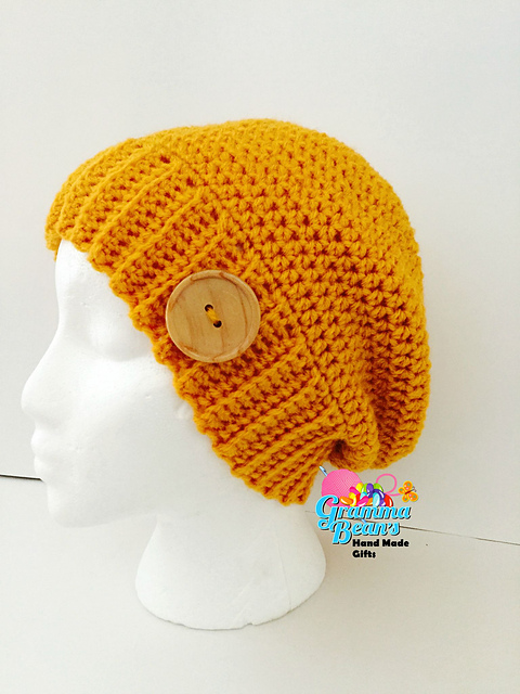 Ribbed Slouch Fall Beanie