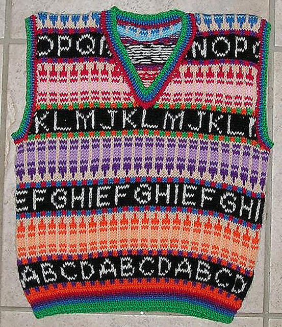 Crayons & Chalkboard Vest