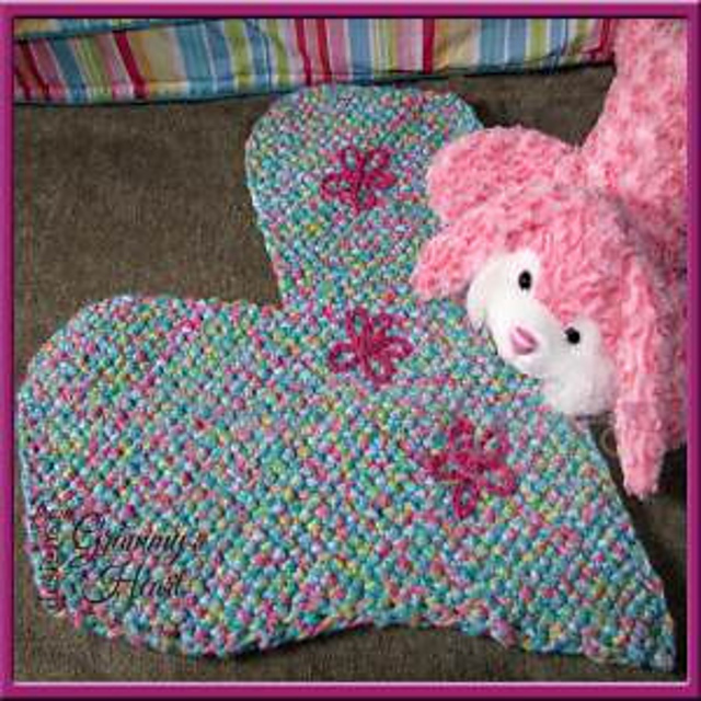 Hearts and Flowers Mat