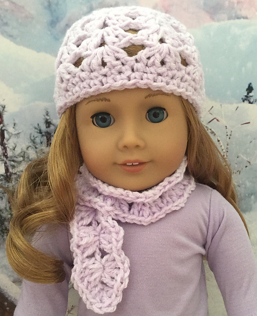 Crocheted Scarf for 18-inch Dolls