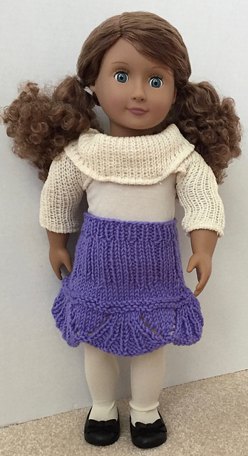 Umbrella Flounce Skirt for 18" dolls