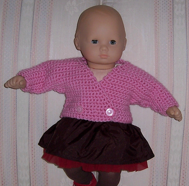 Crocheted Surplice Sweater