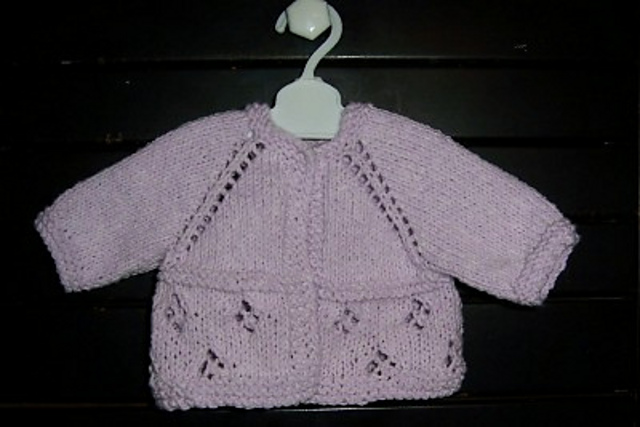 Eyelet Top-down Cardi for 18" dolls