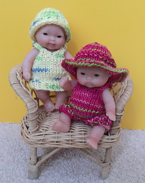 Romper Set for 5" Baby Doll