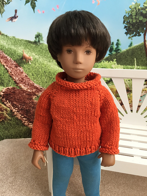 Rolled Edge Pullover for Sasha Dolls