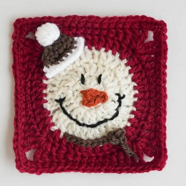 Smiley Face Granny Square