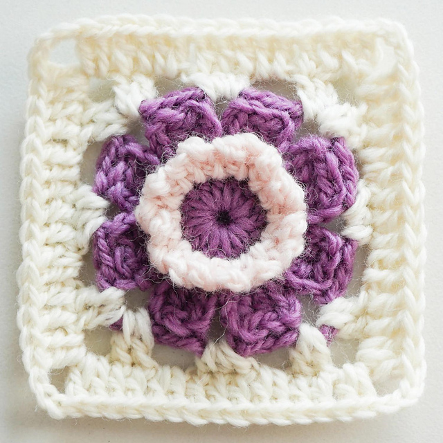 Provence Flower Granny Square