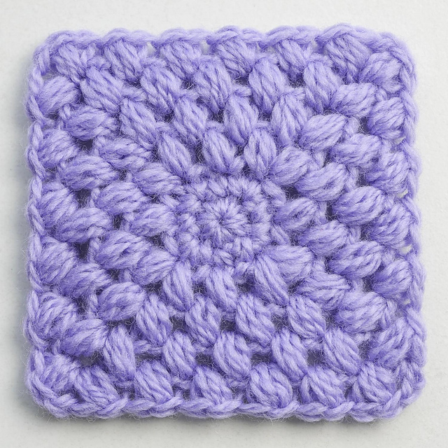 Bean Stitch Granny Square