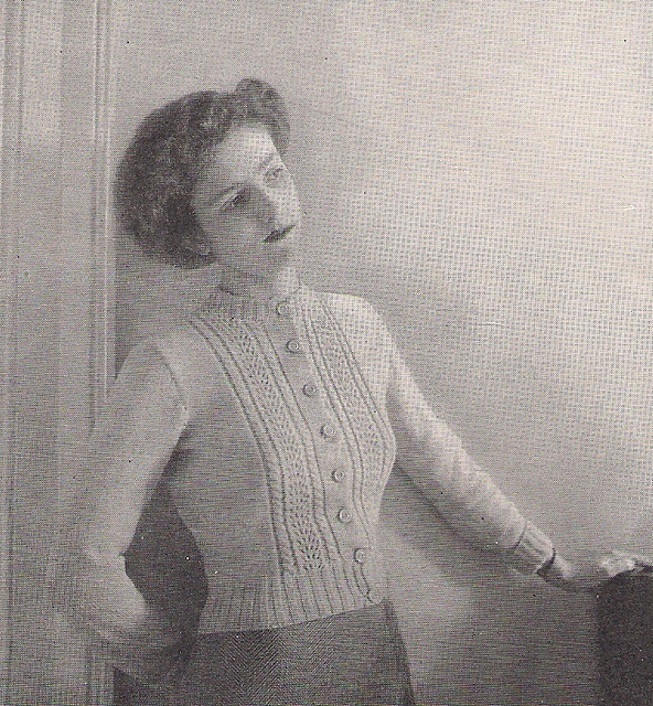Cardigan With OpenWork Panels