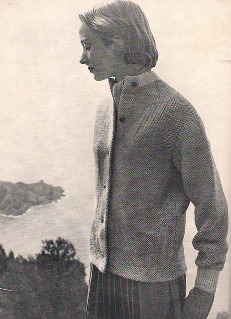 Tweed Knit Coat