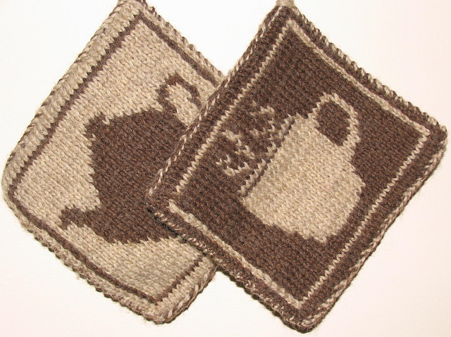 Coffee and Tea DK pot holders