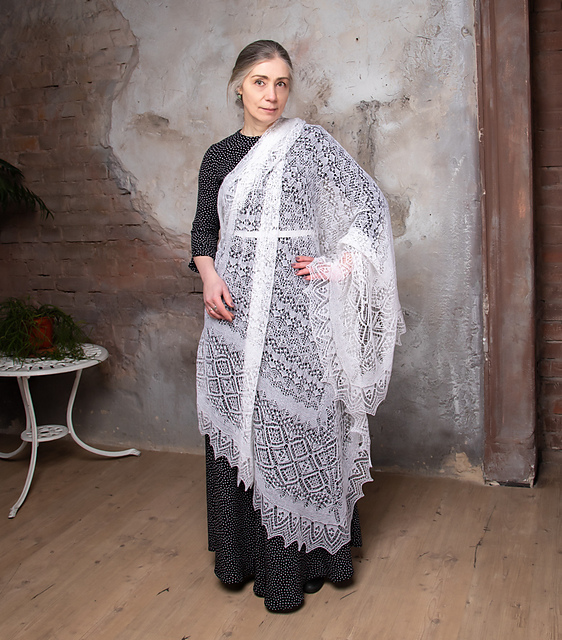 Loch Ness Square Shawl