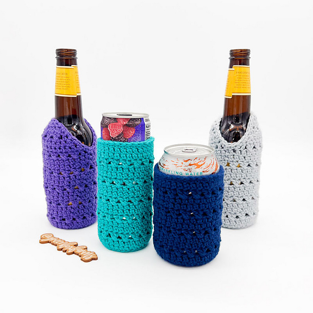 Hopscotch Can and Bottle Cozies