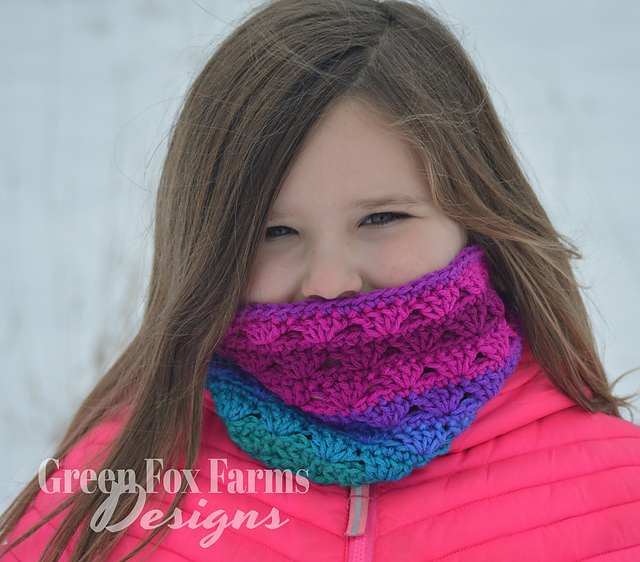 Sweet Stripes Circle Scarf