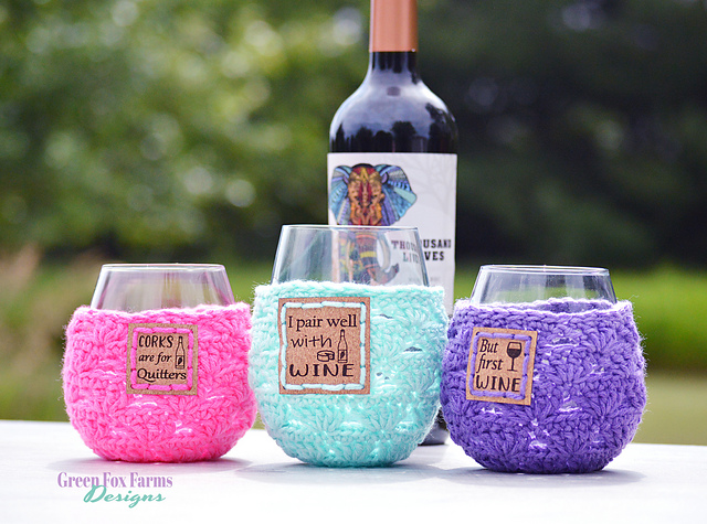 Sweet Stripes Wine Cozy