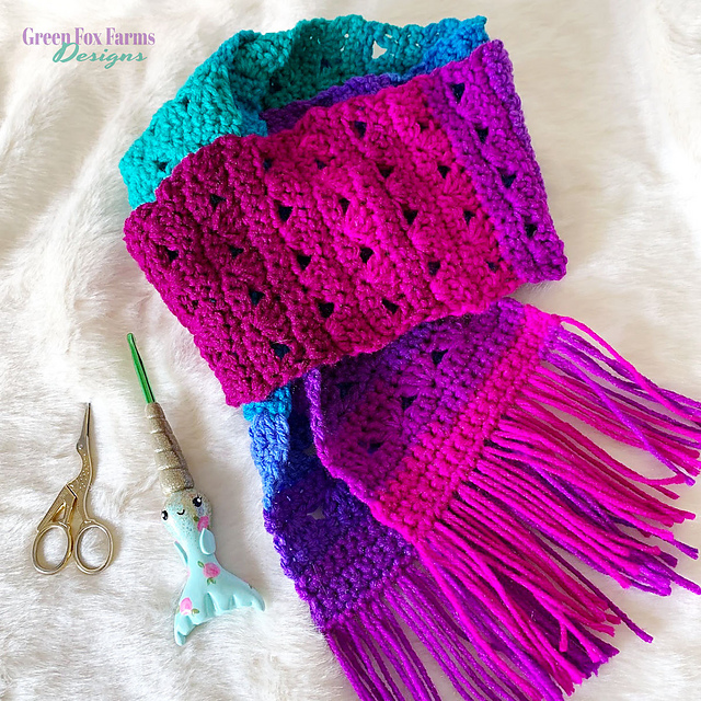 Sweet Stripes Skinny Scarf