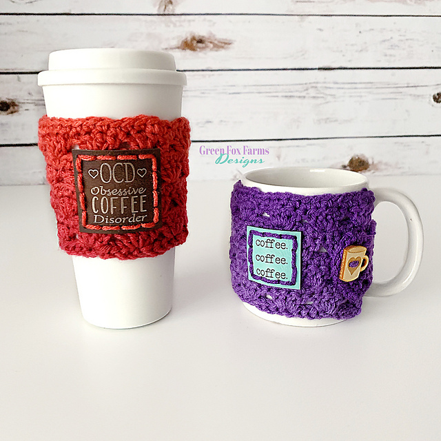 Sweet Stripes Coffee Cozy