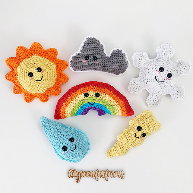 Weather Amigurumi Set