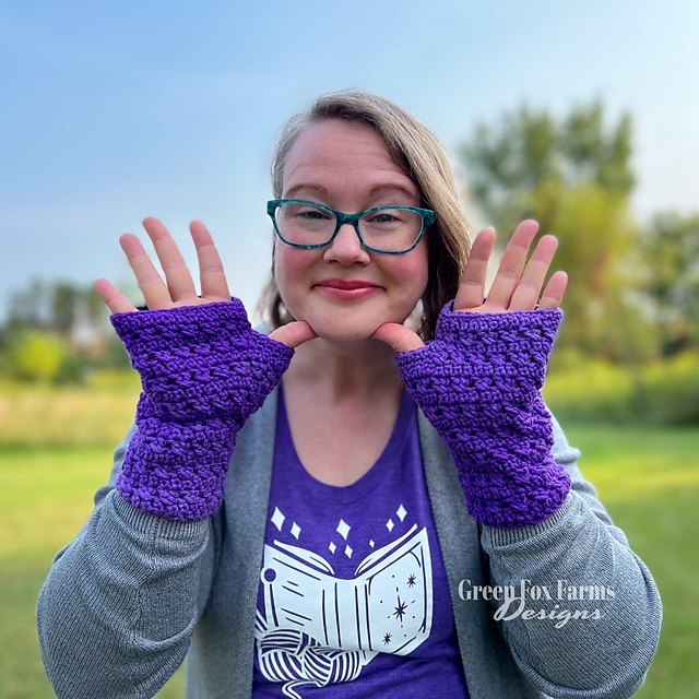 Hopscotch Fingerless Gloves