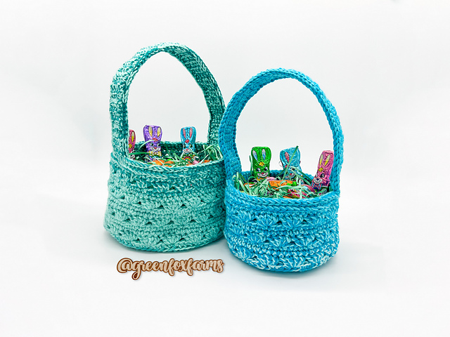 Ravelry: Sweet Stripes Easter Baskets pattern by Lisa M Fox