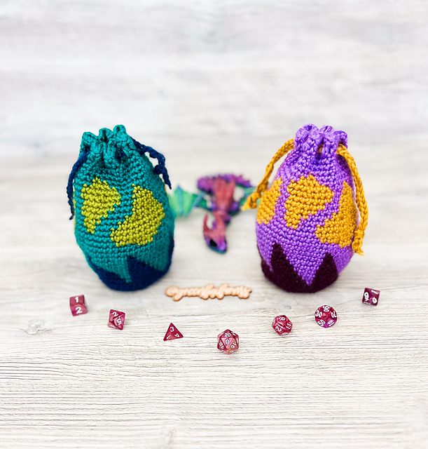 Baby Dragon Egg Dice Pouch