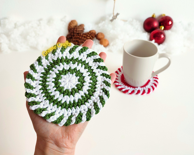 Peppermint Candy Coasters