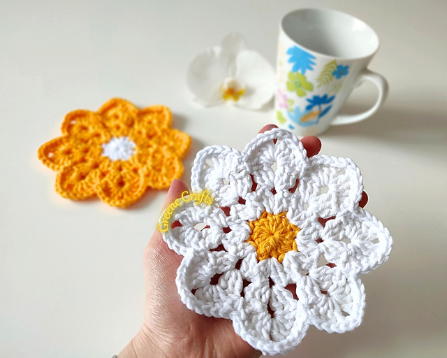 Daisy Coasters / Margerite Untersetzer