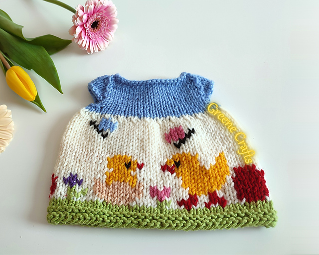 Easter Dress for Bunny or Teddy Bear