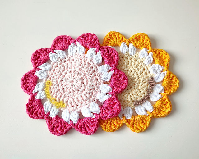 "Spring Blossom" Flower Coasters