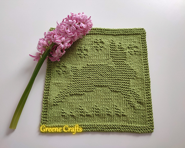 Bunny Dishcloth or Washcloth/Hasen-Motiv-Tuch