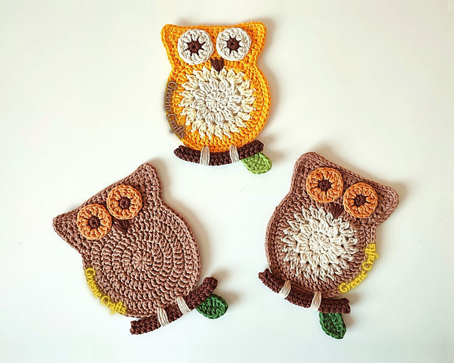 Owl Wall Decor or Coaster / Eule Untersetzer