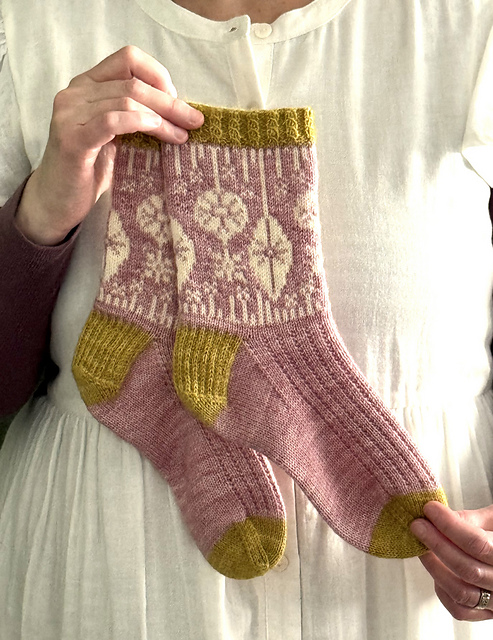 Vintage Christmas Bauble Socks