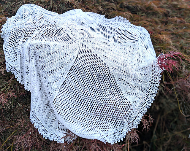 Raindrops on Kittens Shawl