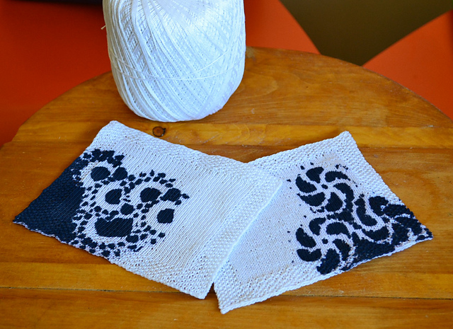 Painted Lace Coasters