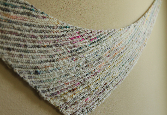 Handspun Boomerang Shawl