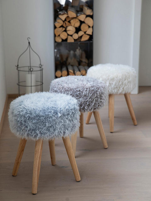 Hockerüberzug (Fake-Fur)