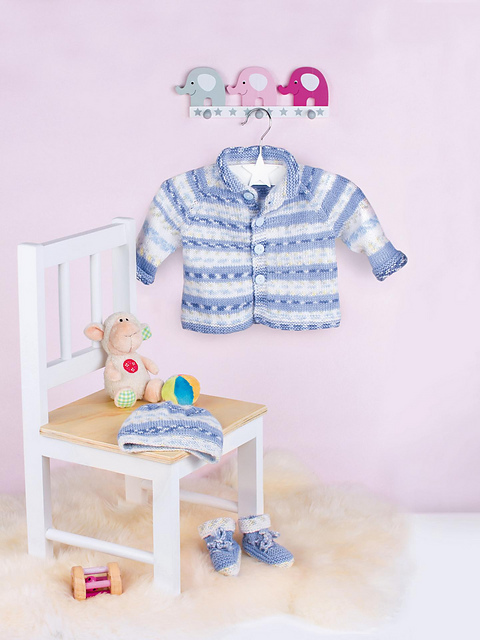 Babyjäckchen, Schühchen und Mütze