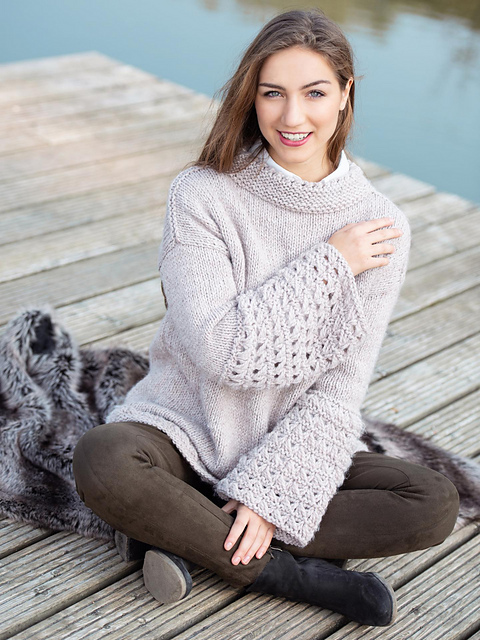 Pullover mit Trompetenärmeln