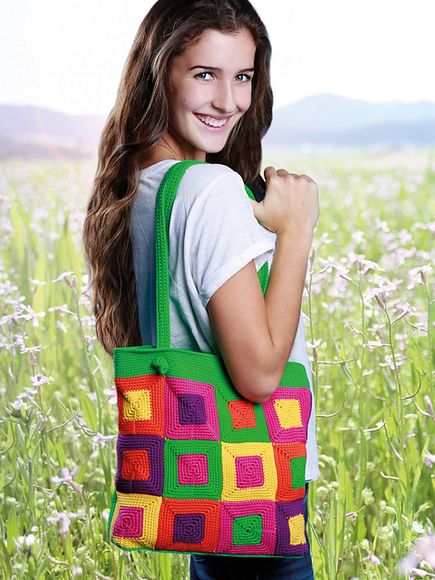 Häkeltasche mit Granny Squares