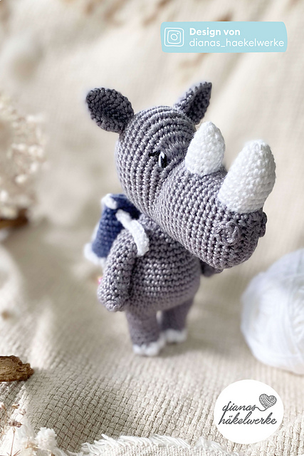 Amigurumi Nashorn Rapti