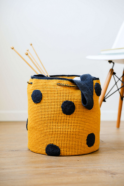 gehäkelter Korb/Tasche