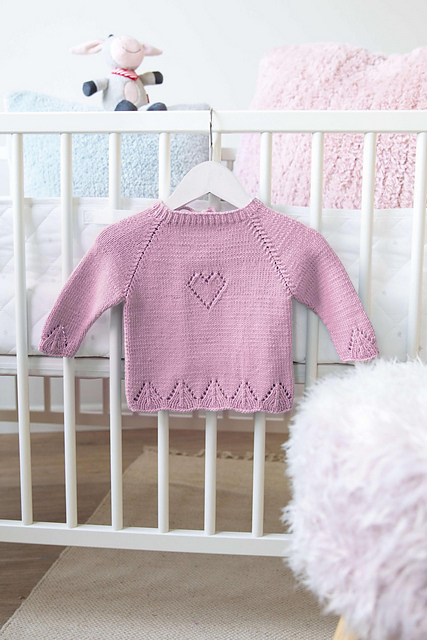 Mädchenpulli mit Herz