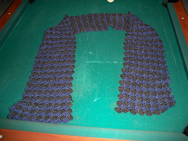 G's brick stitch scarf
